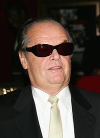 Jack Nicholson at the New York premiere of "The Departed."