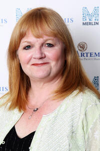 Lesley Nicol at the Evening with Downton Abbey for Raising Money for Merlin The Medical Relief Charity in London.