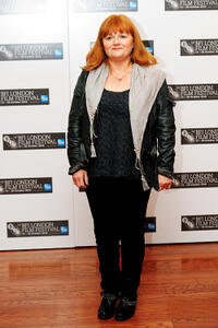 Lesley Nicol at the portrait session of "West Is West" during the 54th BFI London Film Festival.