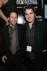 Tim Blake Nelson and Jeff Abramson at the10th Annual Gen Art Film Festival launch party at Emporio Armani.