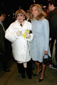 Phyllis Newman and Amanda Green at the opening night of "All Shook Up."