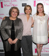 Jayne Houdyshell, Allison Mack and Kristine Nielsen at the "Love, Loss, And What I Wore" new cast member celebration in New York.