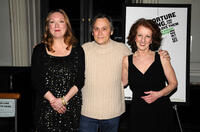 Kristine Nielsen, David Aaron Baker and Audrie Neenan at the off-broadway opening night of "Why Torture is Wrong, and the People Who Love Them" in New York.