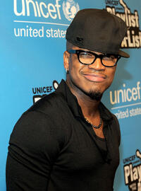 Ne-Yo at the UNICEF's "Playlist With The A-List" Celebrity Karaoke Benefit Event in California.