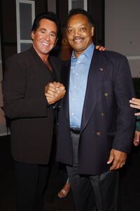 Wayne Newton and Reverend Jesse Jackson at the VH1 Divas Las Vegas a concert to benefit the VH1 Save the Music Foundation.