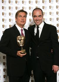 Producer Andy Harries and James Nesbitt at the British Academy Television Awards.