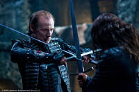 Bill Nighy as Viktor and Michael Sheen as Lucian in "Underworld: Rise of the Lycans."