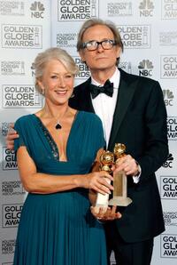 Bill Nighy and Helen Mirren at the 64th Annual Golden Globe Awards.
