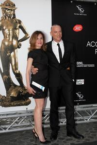 Filippo Nigro and wife at the David Di Donatello 2009 Italian Movie Awards.