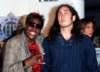 Comedian Gina Yashere and Ross Noble at the Sydney premiere of "Hot Fuzz."