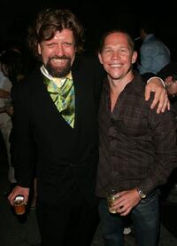 Oskar Eustis and Jack Noseworthy at the after party of the premiere of "Mother Courage And Her Children."