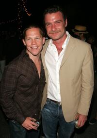 Jack Noseworthy and Liev Schreiber at the afterparty of the premiere of "Mother Courage And Her Children."