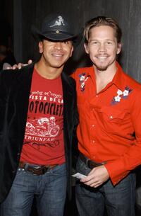 Sergio Trujillo and Jack Noseworthy at the Opening of "The Great American Trailer Parker Musical."