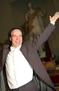 Roberto Benigni at the press conference for promotion of "Tutto Dante".