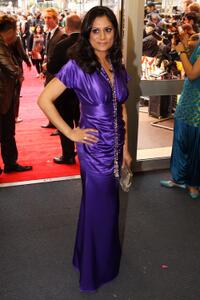 Goldy Notay at the UK premiere of "It's a Wonderful Afterlife."