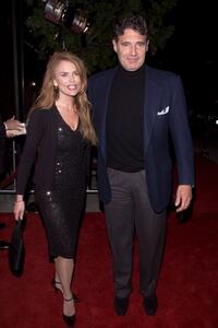 Michael Nouri and Roma Downey at the premiere of "Finding Forrester".