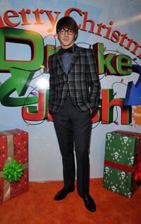 Drake Bell at the premiere of "Merry Christmas, Drake & Josh."