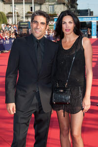 Ary Abittan and Helena Noguerra at the opening ceremony of the 38th Deauville American Film Festival.