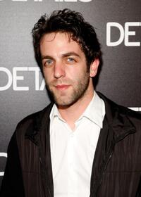 B.J. Novak at the DETAILS magazine Mavericks 2008 issue cocktail party.