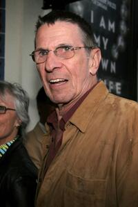 Leonard Nimoy at the California opening night of "I Am My Own Wife".