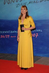 Najwa Nimri at the 55th San Sebastian Film Festival opening night.