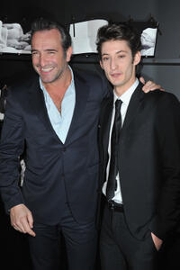 Jean Dujardin and Pierre Niney at the Chaumet's Cocktail Party for Cesar's Revelations 2013.