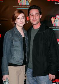 Alyson Hannigan and Thomas Ian Nicholas at the Dodgeball: The Celebrity Tournament to benefit the Elizabeth Glaser Pediatric Aids Foundation.