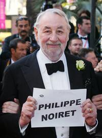 Philippe Noiret at the Palais des festival to attend the screening of "Il Cuore Altrove".