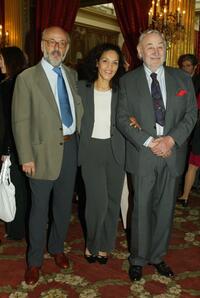 Philippe Noiret and Bertrand Blier at the Elysee Palace prior to the Cannes Film Festival.