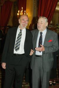Philippe Noiret and Jean-Pierre Marrielle at the Elysee Palace prior to the Cannes Film Festival.