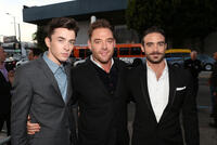 Matthew Beard, Marton Csokas and Joshua Sasse at the Los Angeles premiere of "Rogue."