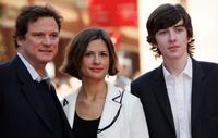 Colin Firth, Livia Giuggioli and Matthew Beard at the 2nd Rome Film Festival.