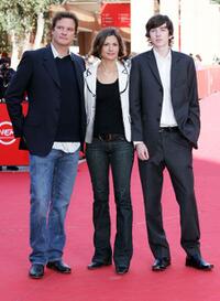 Colin Firth, Livia Giuggioli and Matthew Beard at the 2nd Rome Film Festival.