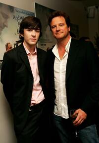 Matthew Beard and Colin Firth at the private screening of "When Did You Last See Your Father?"