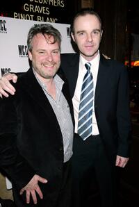Doug Hughes and Brian F. O'Byrne at the after party of the opening night of "Frozen."