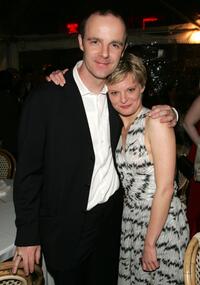 Brian F. O'Byrne and Martha Plimpton at the after party of the opening night of "Shining City."