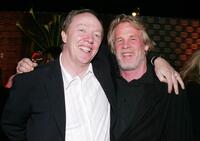 Nick Nolte and Terry George at party of "Hotel Rwanda".