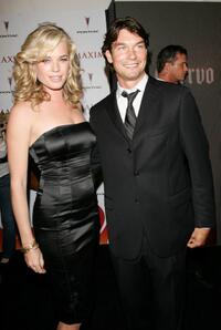 Jerry O'Connell and Rebecca Romijn at the Maxim Hot 100 Party.