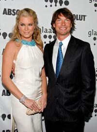 Jerry O'Connell and Rebecca Romijn at the 18th Annual GLAAD Media Awards.