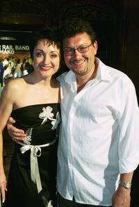 Caroline O'Connor and her husband at the Australian premiere of "The Phantom Of The Opera."