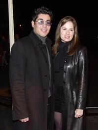Danny Nucci and Paula Marshall at the 35th Anniversary of Golds Gym.