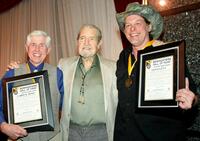 Larry D. Jones, Doug Walker and Ted Nugent at the National Bowhunters Hall of Fame during the National Field Archery Association's World Archery Festival.