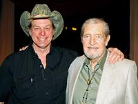 Ted Nugent and Doug Walker at the National Bowhunters Hall of Fame during the National Field Archery Association's World Archery Festival.