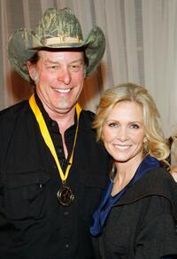 Ted Nugent and Shemane Nugent at the National Bowhunters Hall of Fame during the National Field Archery Association's World Archery Festival.