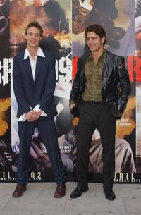 Eloy Azorin and Eduardo Noriega at the promotion of "Guerreros."