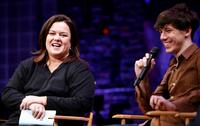 Rosie O'Donnell and John Gallagher Jr. at the New York Spring Awakening and Degrassi panel discussion.