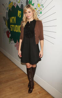 Kristen Bell at MTV's Total Request Live in New York City.