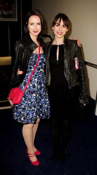 Kate O'Flynn and Caroline Martin at the UK premiere of "Happy-Go-Lucky."