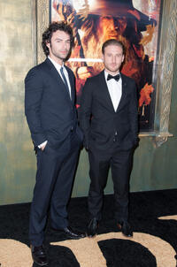 Aidan Turner and Dean O'Gorman at the New York premiere of "The Hobbit: An Unexpected Journey."