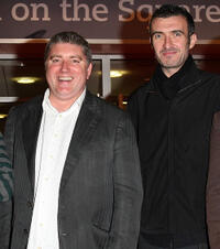 Pat Shortt and Mark O'Halloran at the premiere of "Garage" during the BFI 51st London Film Festival.